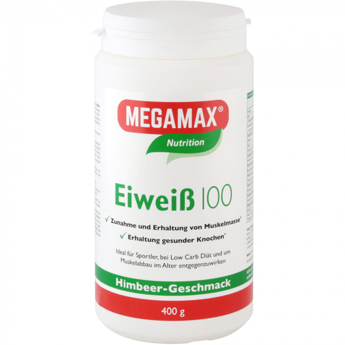 EIWEISS 100 Himbeer Quark Megamax Pulver 400 g