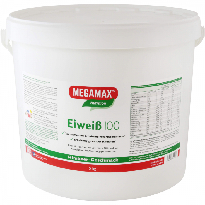 EIWEISS 100 Himbeer Quark Megamax Pulver 5000 g