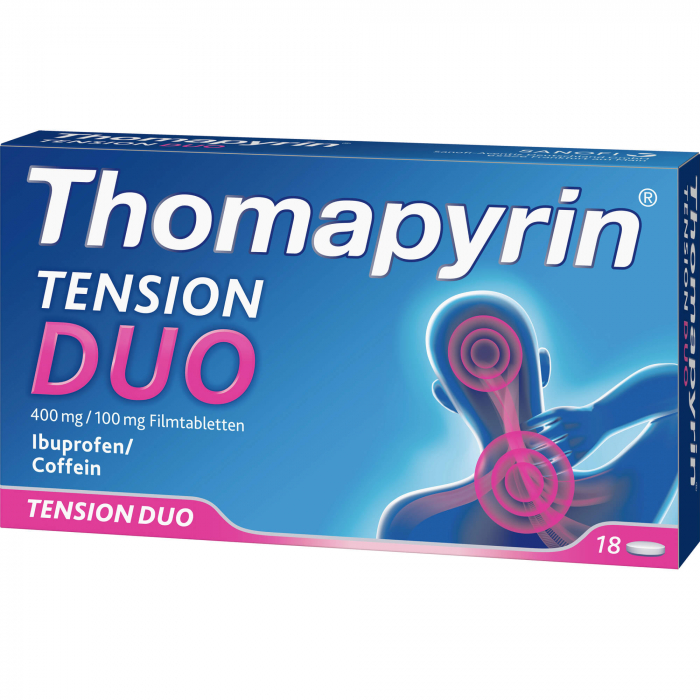 THOMAPYRIN TENSION DUO 400 mg/100 mg Filmtabletten 18 St