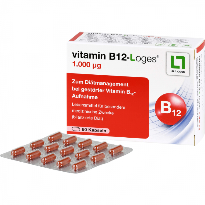 VITAMIN B12-LOGES 1.000 μg Kapseln 60 St