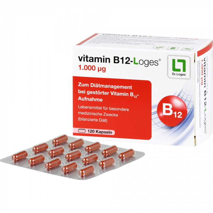 VITAMIN B12-LOGES 1.000 μg Kapseln 120 St