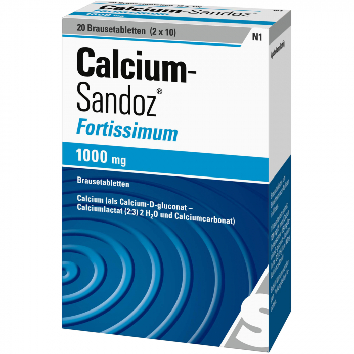 CALCIUM SANDOZ fortissimum Brausetabletten 20 St