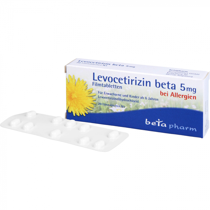 LEVOCETIRIZIN beta 5 mg Filmtabletten 20 St