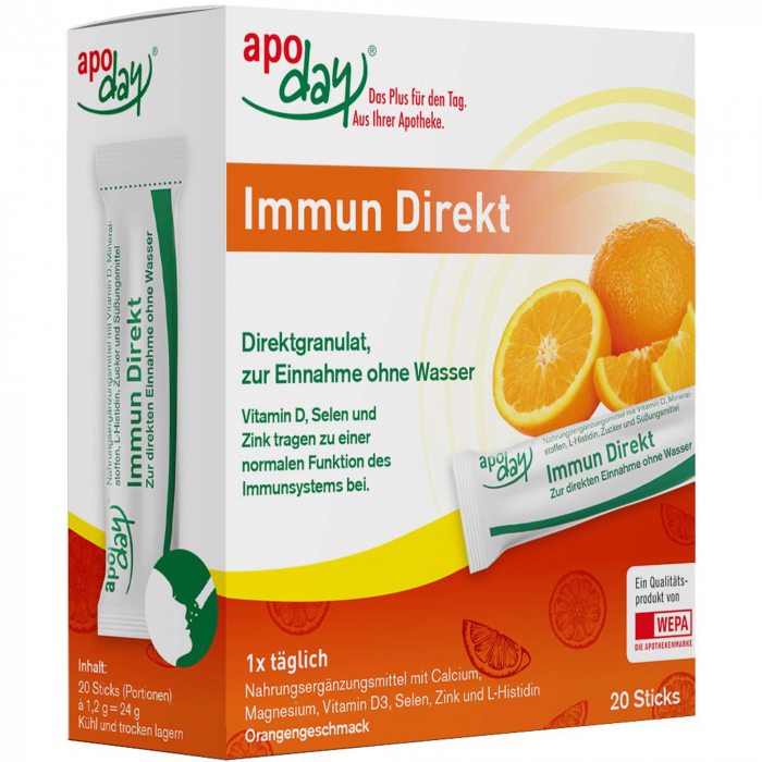 APODAY Immun Direkt Sticks 20X1.2 g