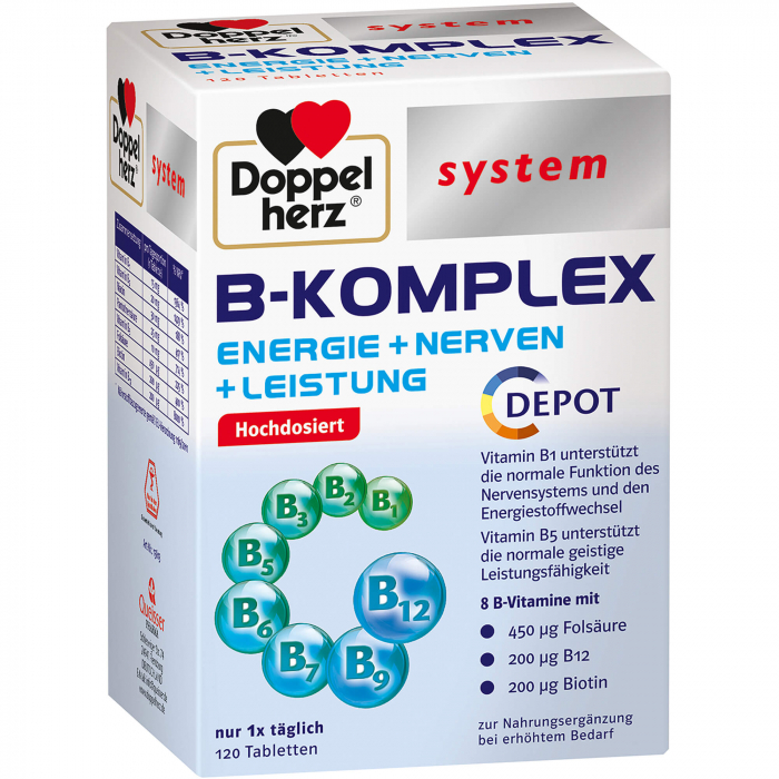 DOPPELHERZ B-Komplex system Tabletten 120 St