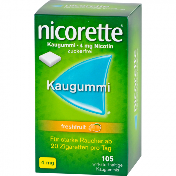 NICORETTE Kaugummi 4 mg freshfruit 105 St