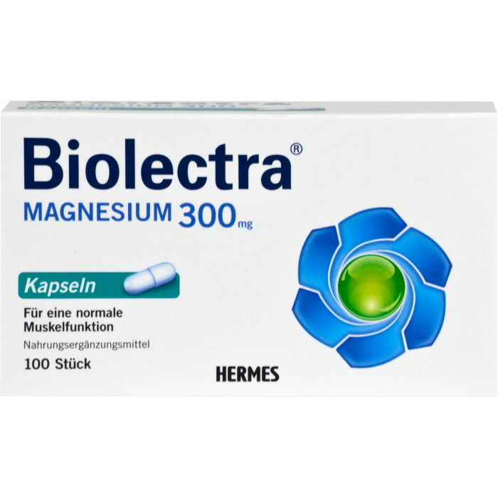 BIOLECTRA Magnesium 300 mg Kapseln 100 St