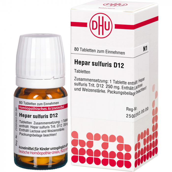 HEPAR SULFURIS D 12 Tabletten 80 St