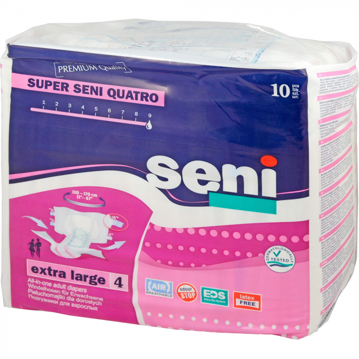 SUPER SENI Quatro Inkontinenzhose Gr.4 XL 10 St