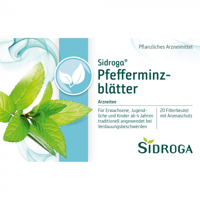 SIDROGA Pfefferminzblätter Tee Filterbeutel 20X1.5 g