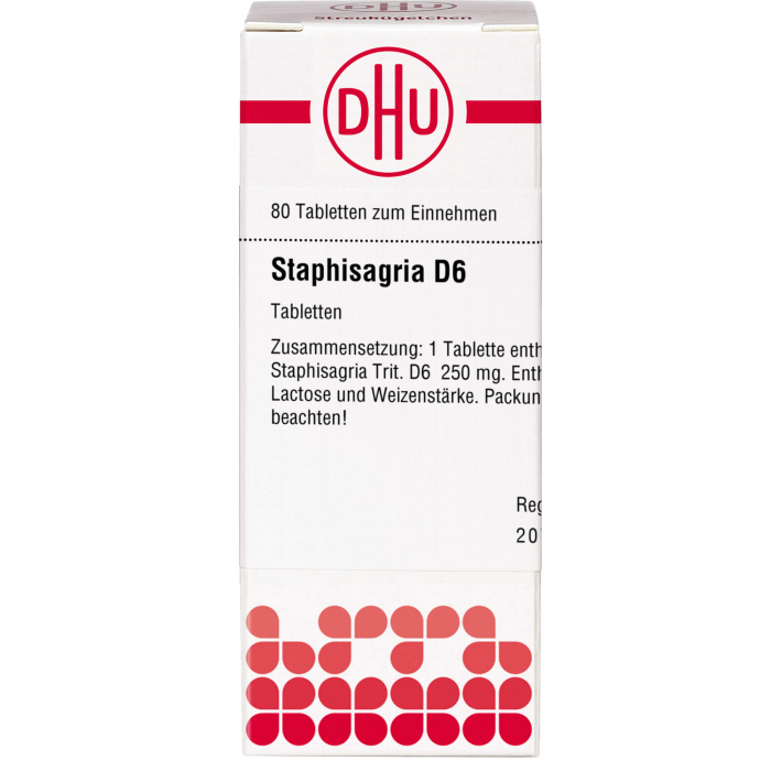 STAPHISAGRIA D 6 Tabletten 80 St