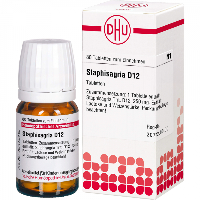 STAPHISAGRIA D 12 Tabletten 80 St