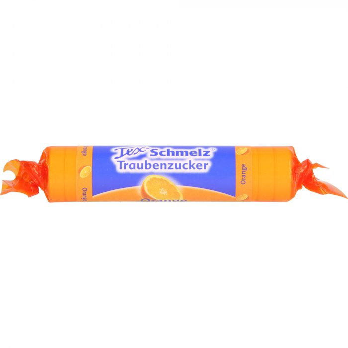 SOLDAN Tex Schmelz Traubenzucker Orange Rolle 33 g