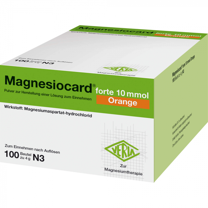 MAGNESIOCARD forte 10 mmol Orange Plv.z.H.e.L.z.E. 100 St