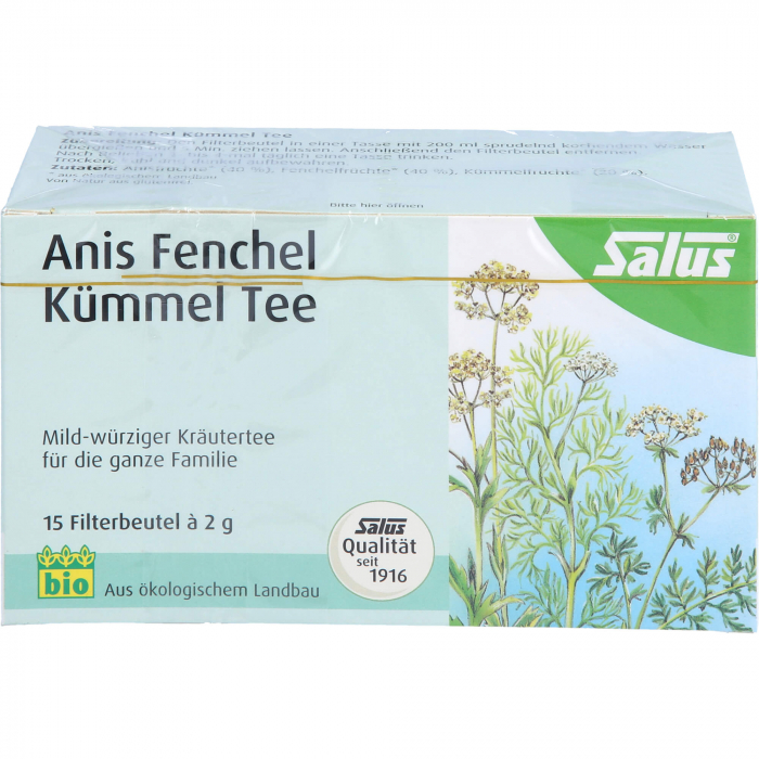 ANIS FENCHEL Kümmel Tee AFeKü Bio Salus Filterbtl. 15 St