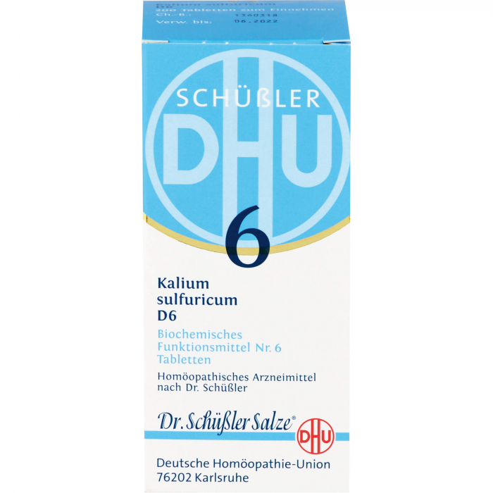 BIOCHEMIE DHU 6 Kalium sulfuricum D 6 Tabletten 200 St