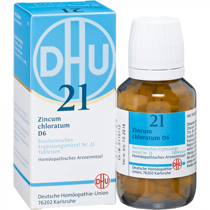 BIOCHEMIE DHU 21 Zincum chloratum D 6 Tabletten 200 St