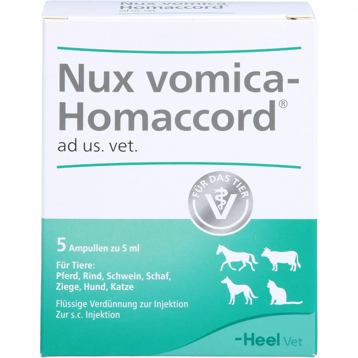 NUX VOMICA HOMACCORD ad us.vet.Ampullen 5 St