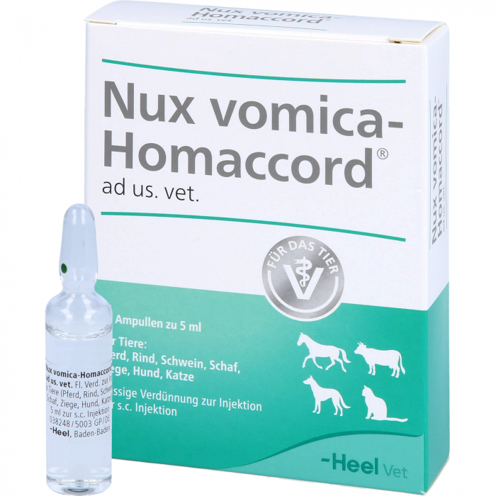 NUX VOMICA HOMACCORD ad us.vet.Ampullen 5 St