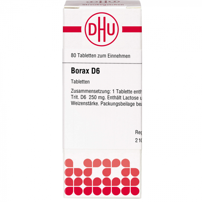BORAX D 6 Tabletten 80 St