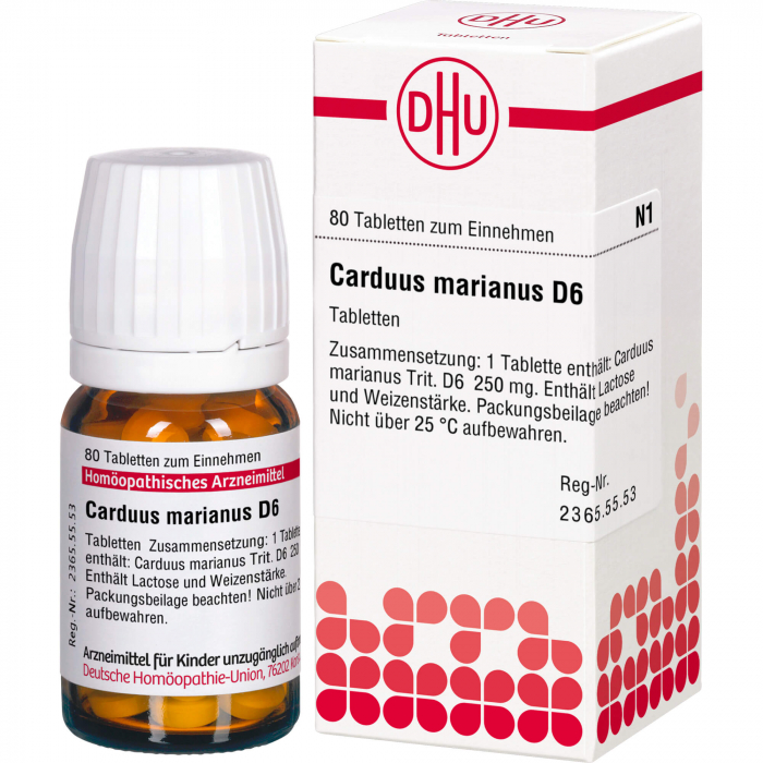 CARDUUS MARIANUS D 6 Tabletten 80 St