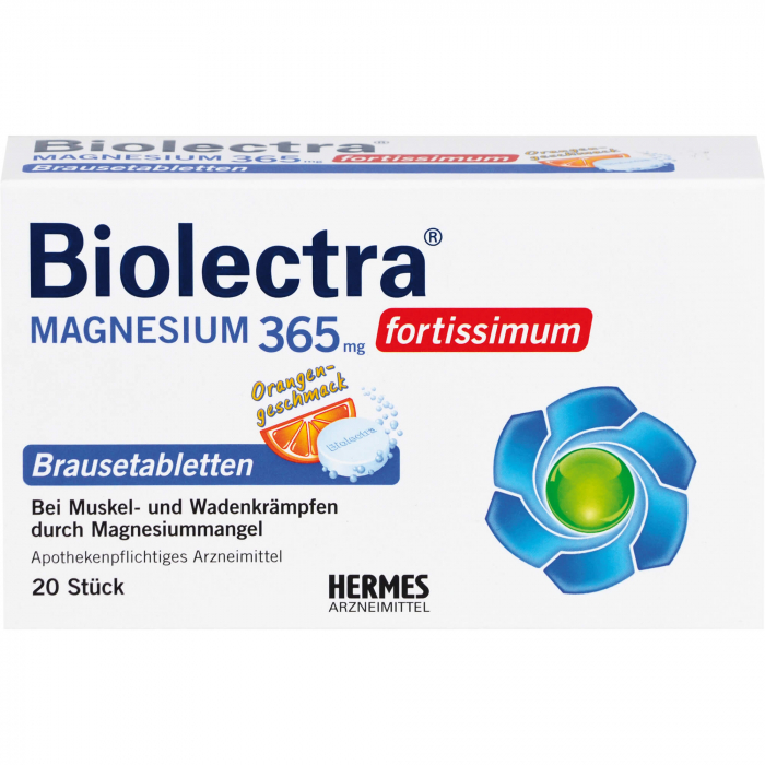 BIOLECTRA Magnesium 365 mg fortissimum Orange 20 St