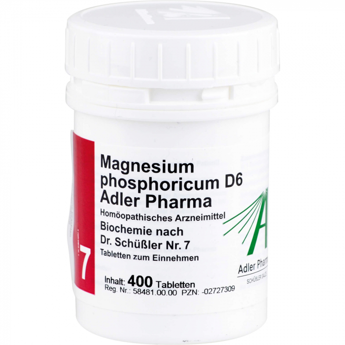 BIOCHEMIE Adler 7 Magnesium phosphoricum D 6 Tabl. 400 St
