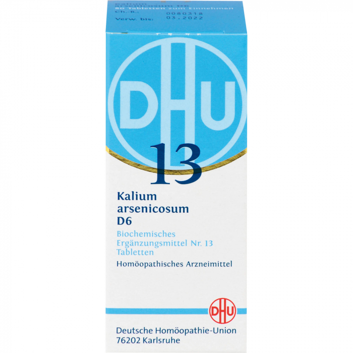 BIOCHEMIE DHU 13 Kalium arsenicosum D 6 Tabletten 80 St