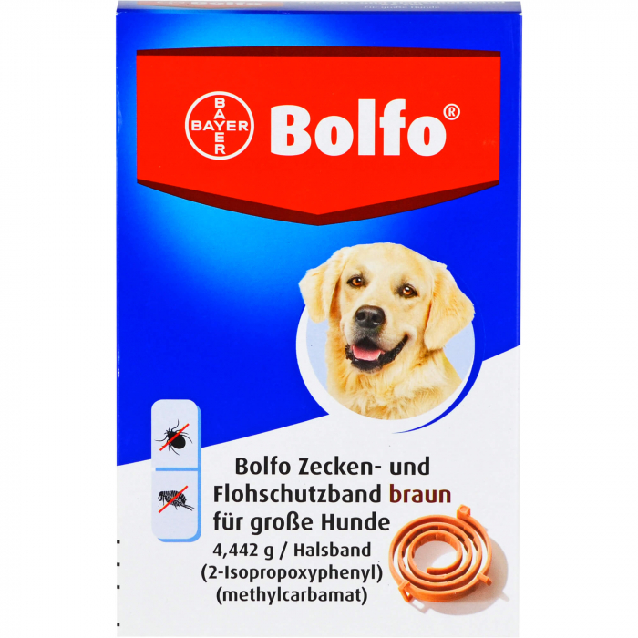 BOLFO Flohschutzband braun f.große Hunde 1 St