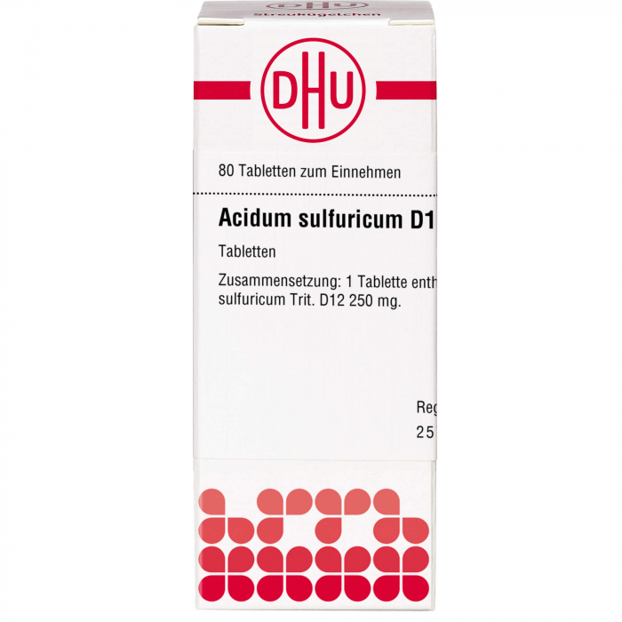 ACIDUM SULFURICUM D 12 Tabletten 80 St