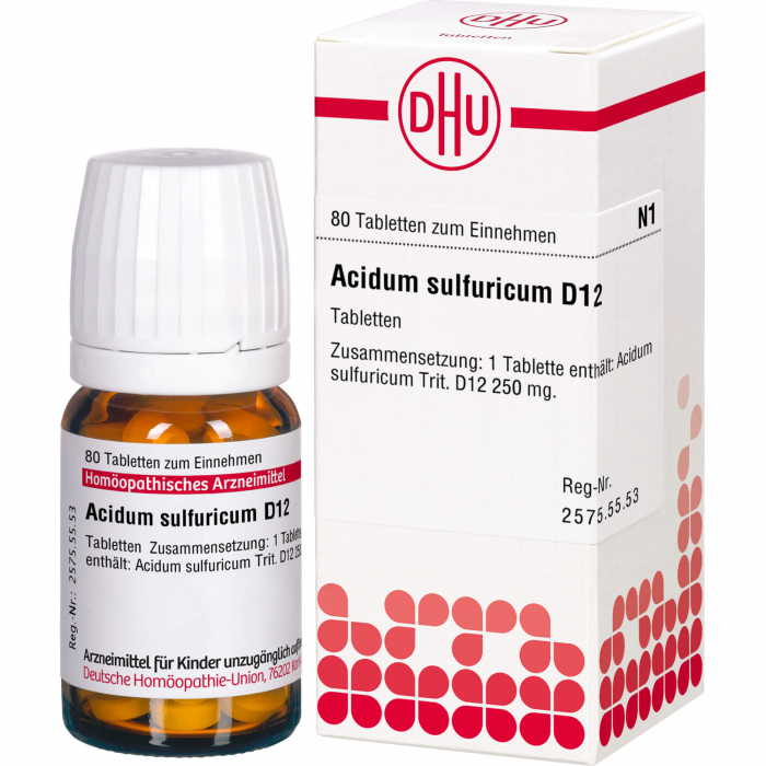 ACIDUM SULFURICUM D 12 Tabletten 80 St