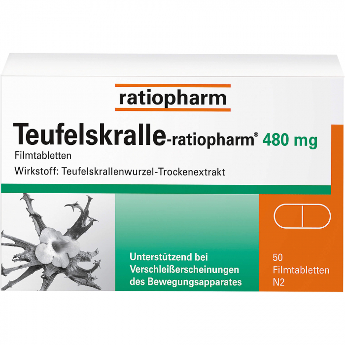 TEUFELSKRALLE-RATIOPHARM Filmtabletten 50 St