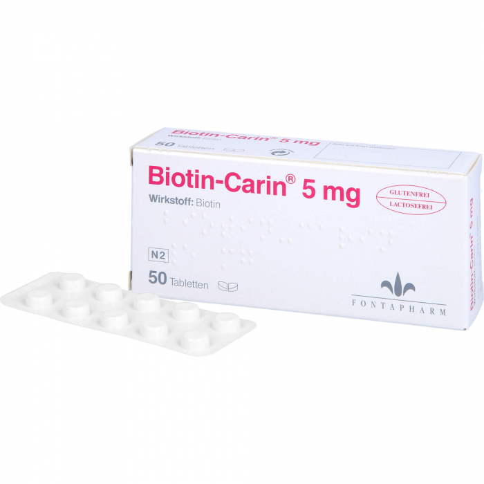 BIOTIN-CARIN 5 mg Tabletten 50 St