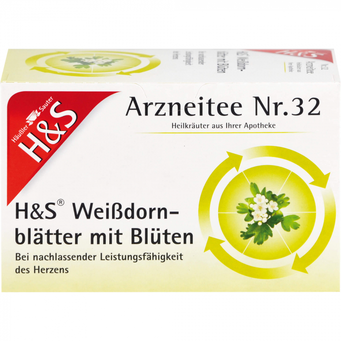 H&S Weißdornblätter mit Blüten Filterbeutel 20X1.6 g