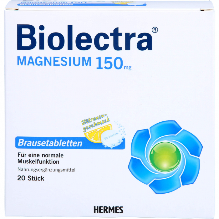 BIOLECTRA Magnesium 150 mg Zitrone Brausetabletten 20 St