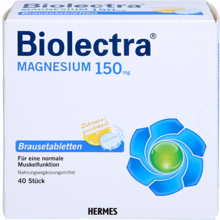 BIOLECTRA Magnesium 150 mg Zitrone Brausetabletten 40 St