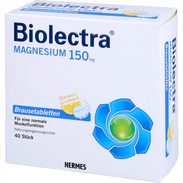BIOLECTRA Magnesium 150 mg Zitrone Brausetabletten 40 St