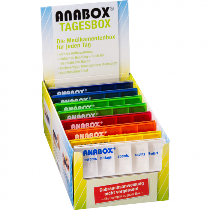ANABOX Tagesbox farbig sortiert 1 St