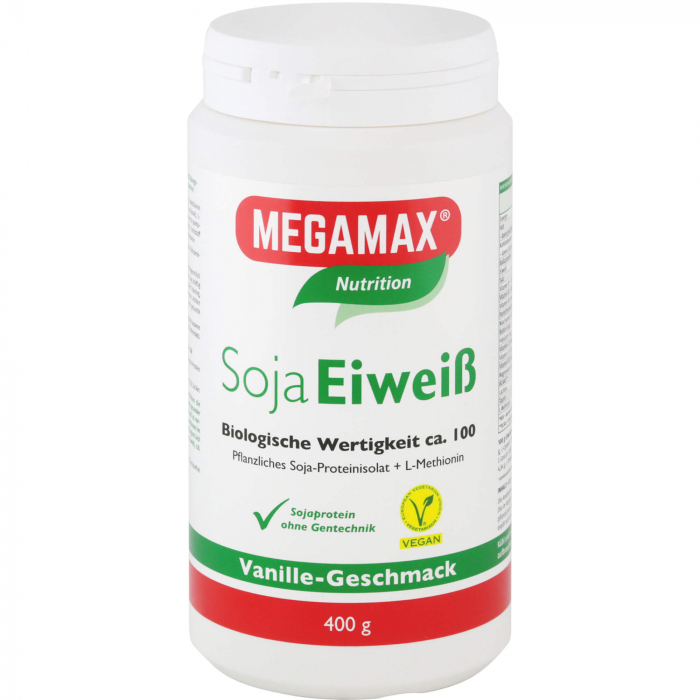 MEGAMAX Soja Eiweiß Vanille Pulver 400 g