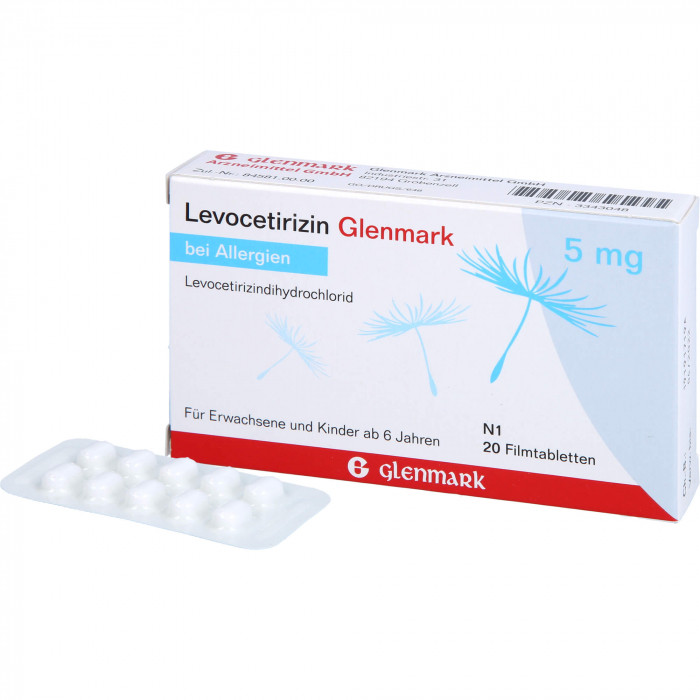 LEVOCETIRIZIN Glenmark 5 mg Filmtabletten 20 St