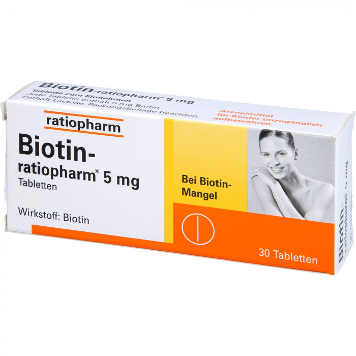 BIOTIN-RATIOPHARM 5 mg Tabletten 30 St