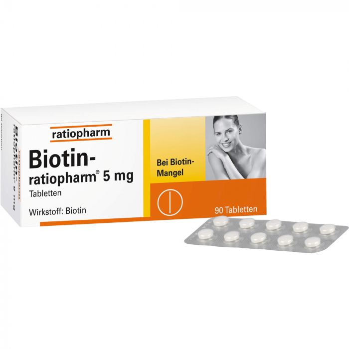BIOTIN-RATIOPHARM 5 mg Tabletten 90 St