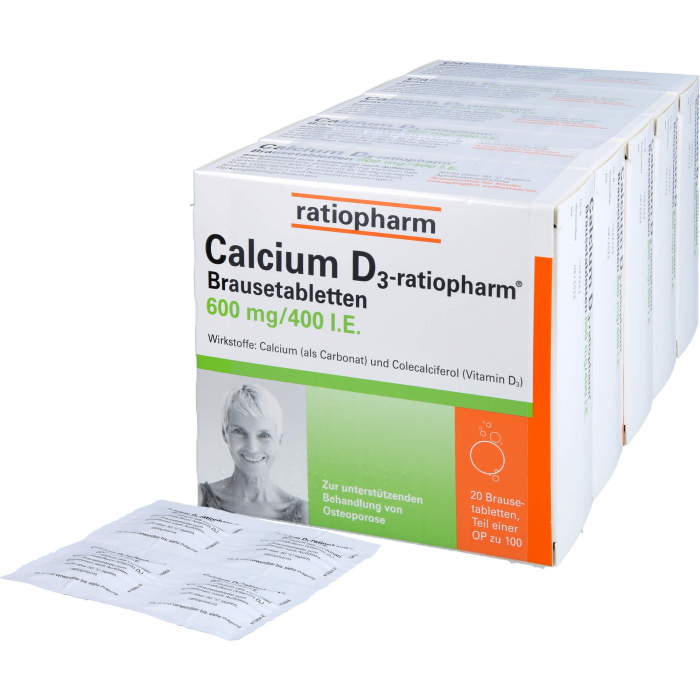 CALCIUM D3-ratiopharm Brausetabletten 100 St