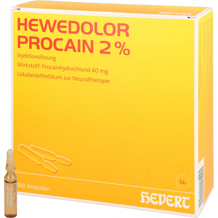 HEWEDOLOR Procain 2% Injektionslösung in Ampullen 100 St