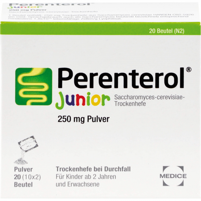 PERENTEROL Junior 250 mg Pulver Btl. 20 St