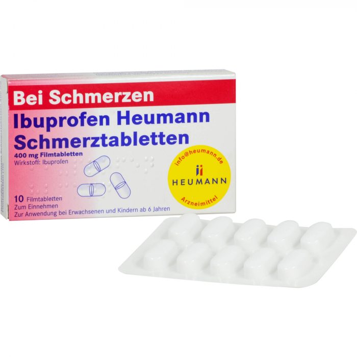 IBUPROFEN Heumann Schmerztabletten 400 mg 10 St