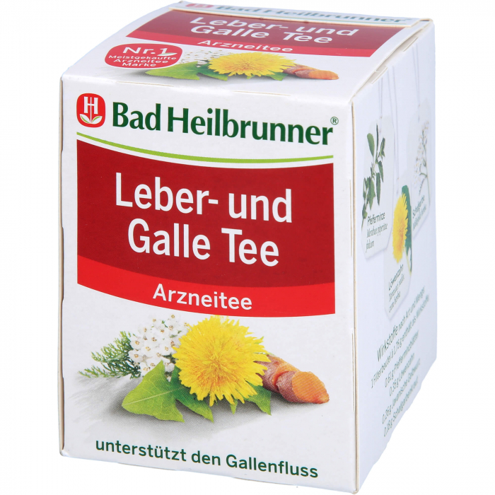 BAD HEILBRUNNER Leber- und Galletee Filterbeutel 8X1.75 g