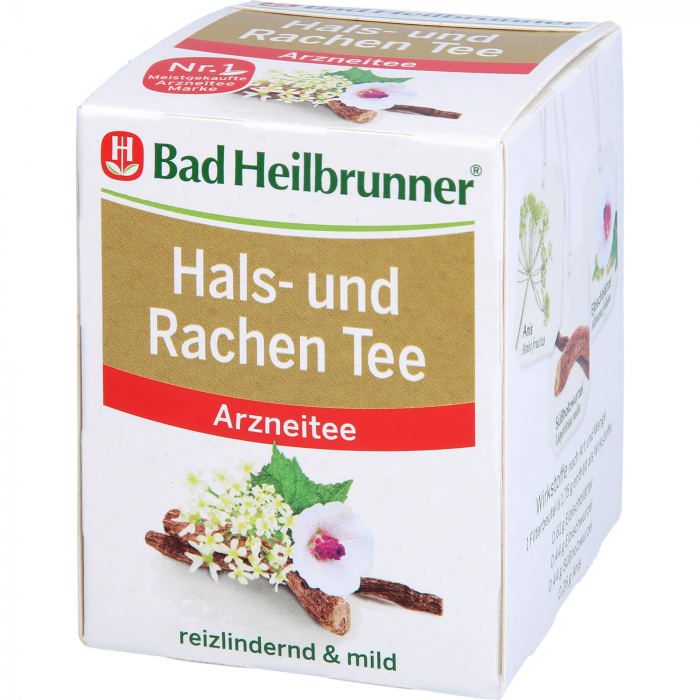 BAD HEILBRUNNER Hals- und Rachen Tee Filterbeutel 8X1.75 g