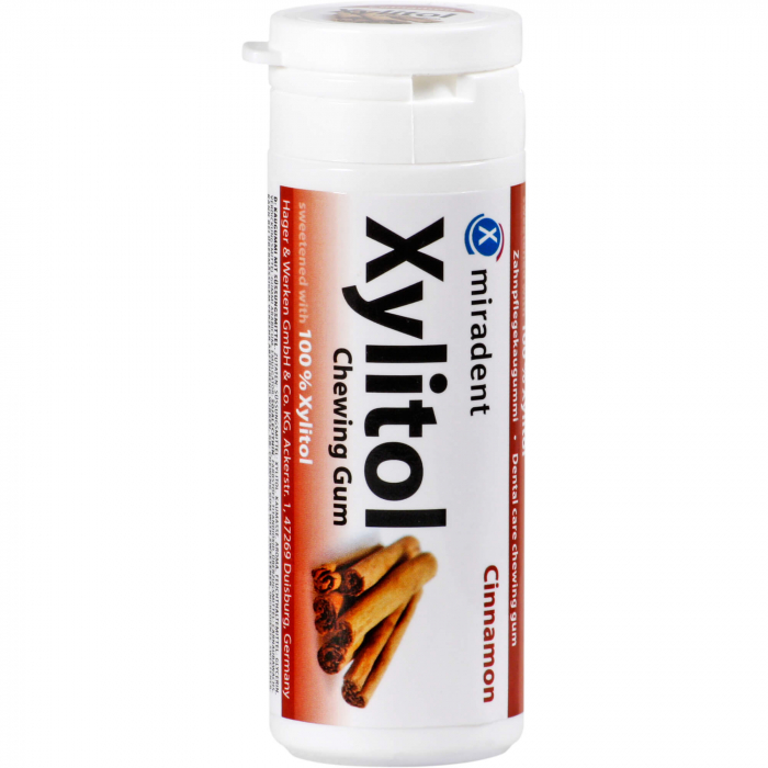 MIRADENT Xylitol Chewing Gum Zimt 30 St