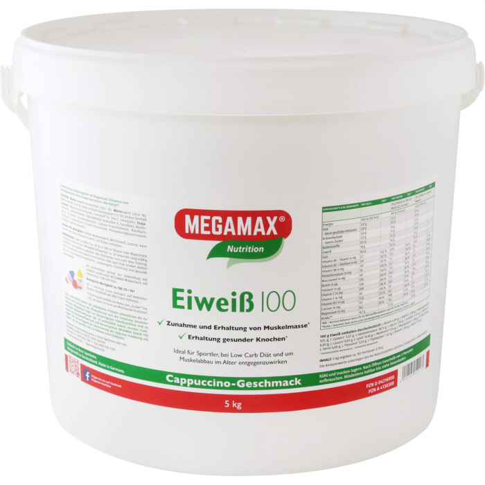 EIWEISS 100 Cappuccino Megamax Pulver 5000 g